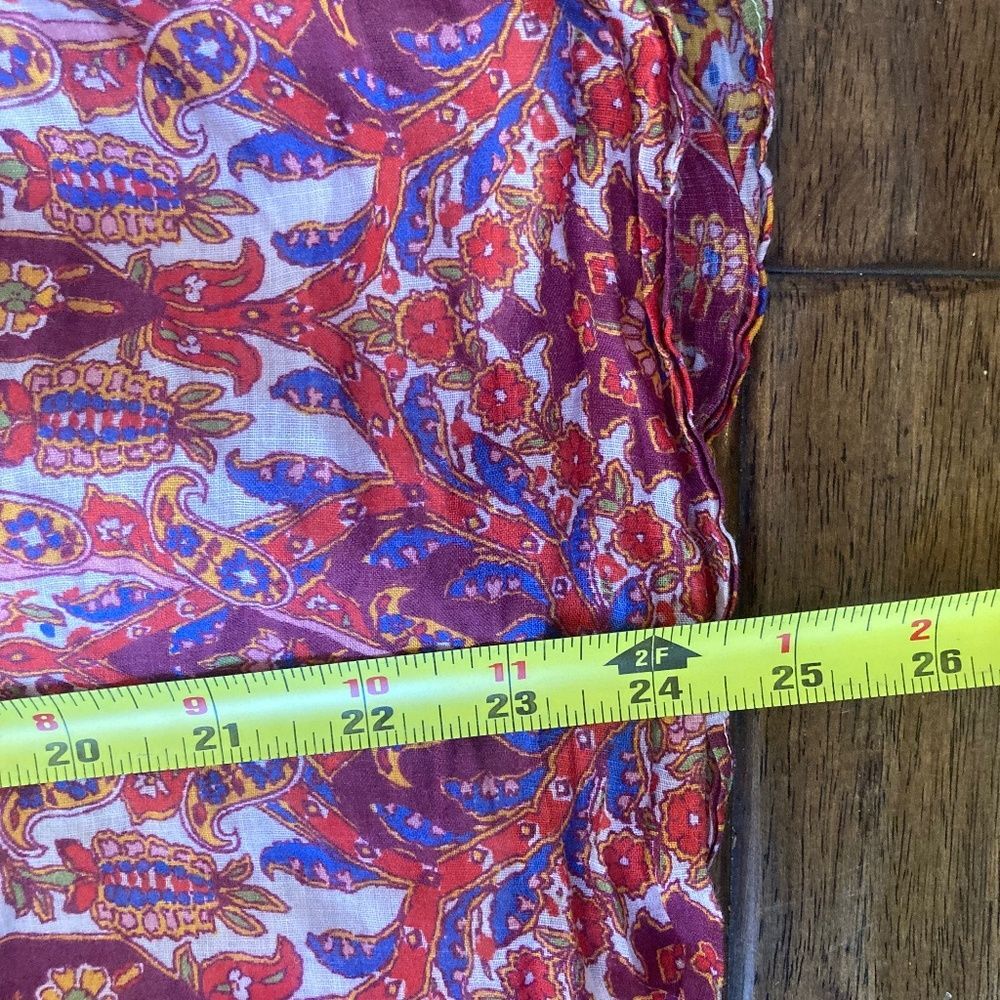 Banana Republic Ramie Halter Tank Small Lined Floral Top Spaghetti Strap - Picture 9 of 9